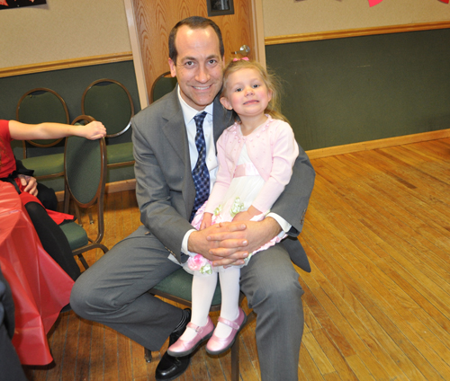 Mark Gajowski of Baiting Hollow with his 3-year-old daughter, Morgan.