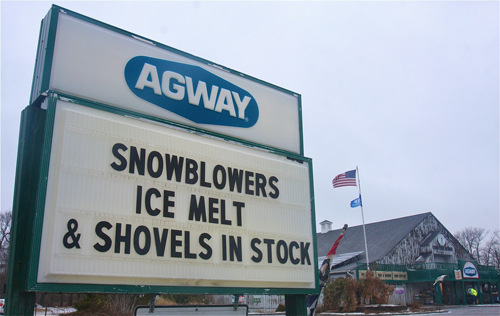 BARBARAELLEN KOCH PHOTO  |  Agway in Riverhead still had supplies as of Friday afternoon.