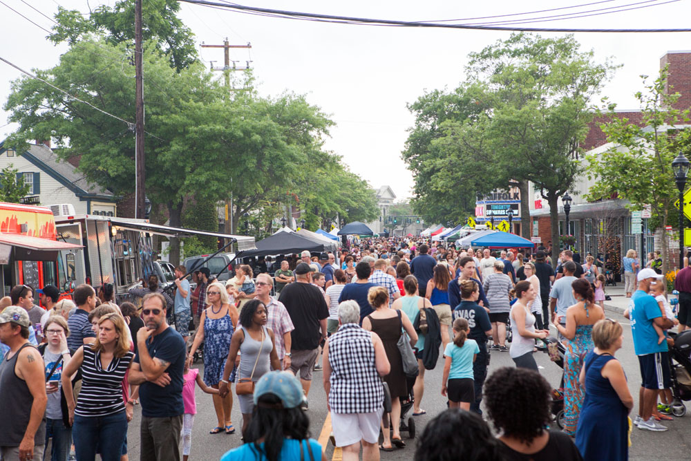 A scene from the first Alive on 25 in Riverhead in July. (Credit: Katharine Schroeder)