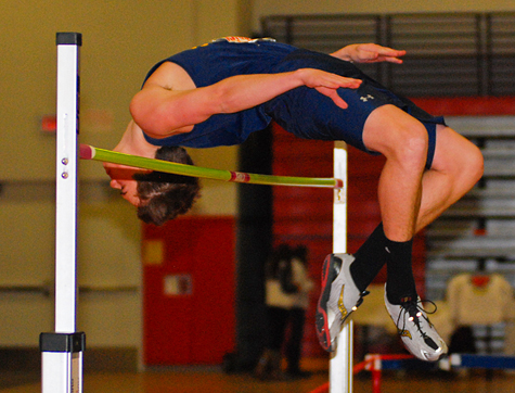 Anderson BILL LANDON FILE PHOTO | Shoreham senior Erik Anderson cleared 6-01 to win the high jump Monday night at the small school county championship.