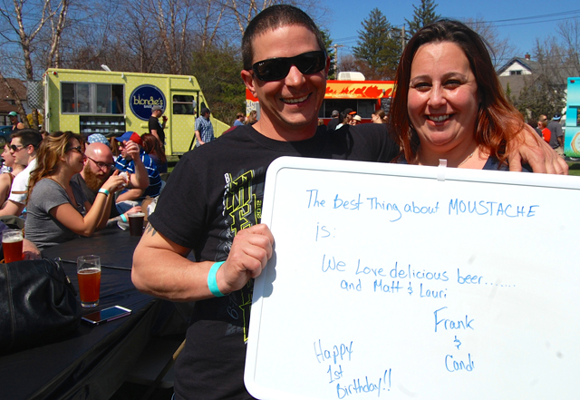 Frank Wells and Candi Bregartner, Coram: ‘We love delicious beer … and Matt and Lauri’