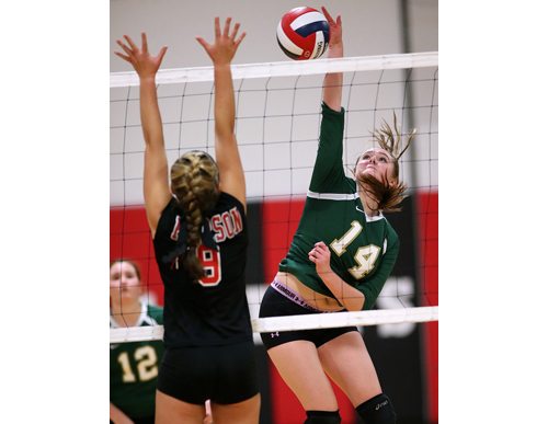 Bishop McGann-Mercy volleyball player Kathleen DeWitt 110216