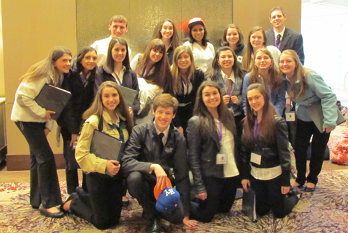 ROBIN BAY COURTESY PHOTO | The chamber choir from Bishop McGann-Mercy High School prior to performing at the National Festival Chorus April 21.