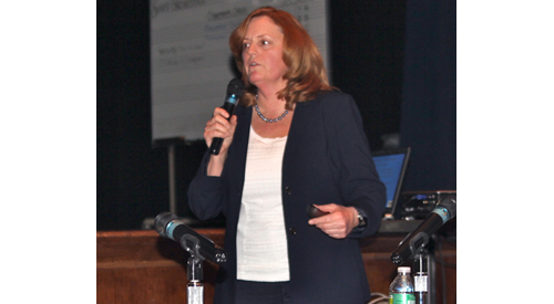 Riverhead School District Superintendent Nancy Carney. (Credit: Jennifer Gustavson, file)