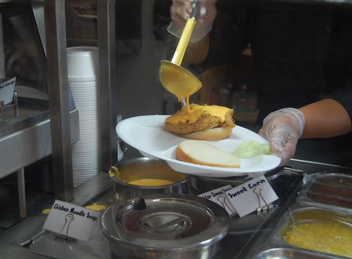 J&L’s served up fried chicken sandwiches Saturday. (Credit: Cyndi Murray)