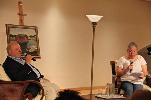 Nelson DeMille at a recent appearance at the Riverhead Free Library. (Credit: Kathy Berezny)