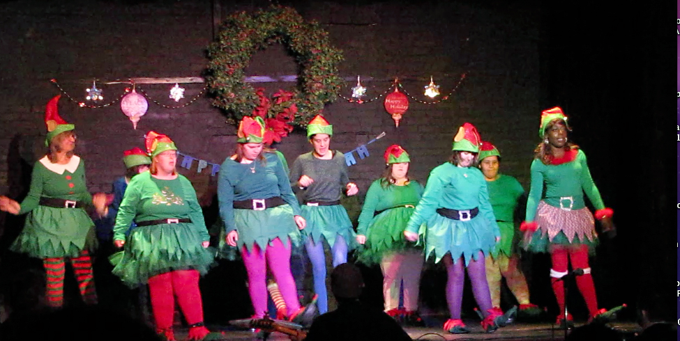 Performers at the East End Disability Associates Second Annual Holiday Show in Riverhead Saturday morning. (Credit: Tim Gannon)