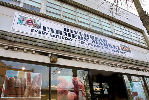 The Riverhead indoor Farmers' Market is located at 117 East Main Street. Barbaraellen Koch photo.