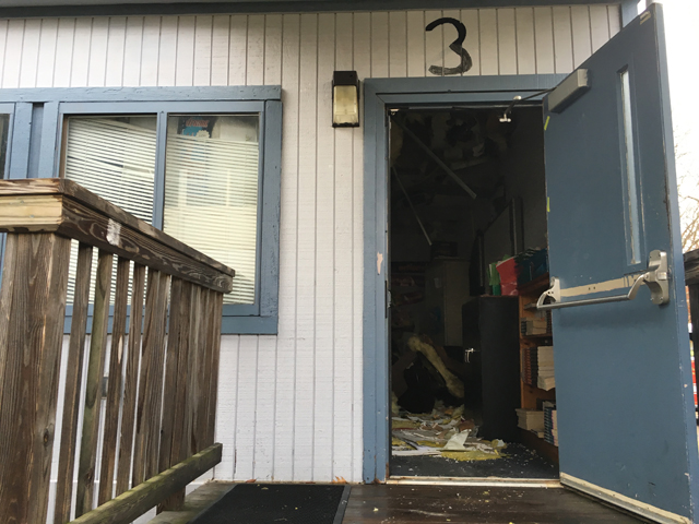 Fire at Riverhead High School