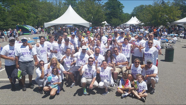 Jesse's 'Guts Over Fear' group at Sunday's walk. (Credit: Courtesy photo)