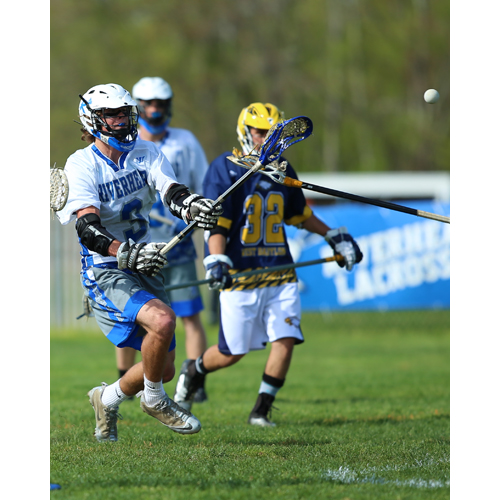 Riverhead senior Ryan Hubbard matched a career-high with seven goals against West Babylon Tuesday. (Credit: Daniel De Mato)