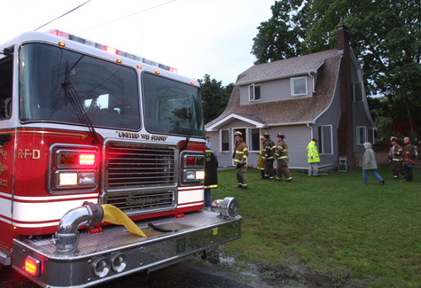 IMG_0798 BARBARAELLEN KOCH PHOTO | A small fire in a basement laundry room tripped a smoke alarm Tuesday evening.