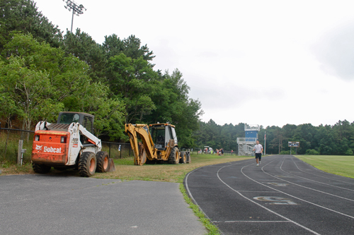 PAUL SQUIRE PHOTO | Repairs are scheduled to begin at the Shoreham-Wading River track this week.