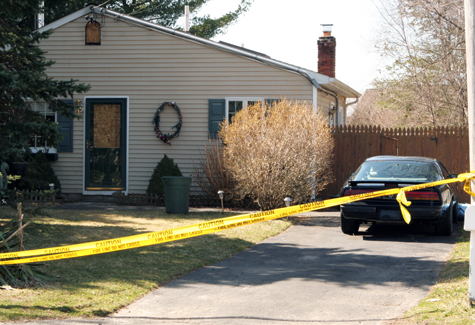 JENNIFER GUSTAVSON PHOTO Thomas W. Smith, 47, was charged with possession of marijuana after the Wading River Fire Department extinguished a fire at 65 Laurin Road, which started around 9 p.m. in the attic.