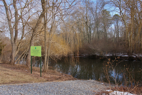 BARBARAELLEN KOCH PHOTO | The Weeping Willow Park on W. Main Street was purchased by the town under its Community Preservation Fund program.