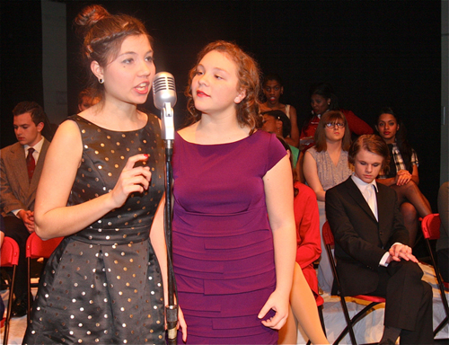 Kaitlyn Jehele of Riverhead (right) was nominated for Best Actress in a Comedy for her performance in 
