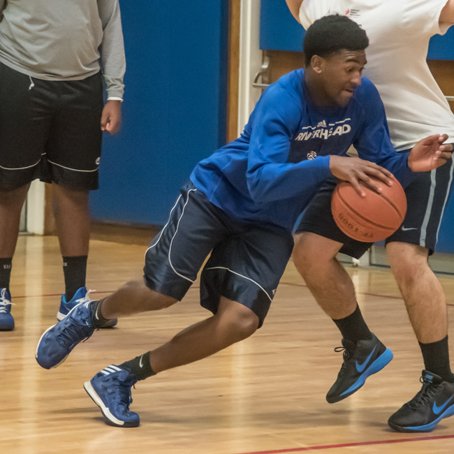 Tyrese Kerr is one of Riverhead's key returners from last year. (Credit: Robert O'Rourk)