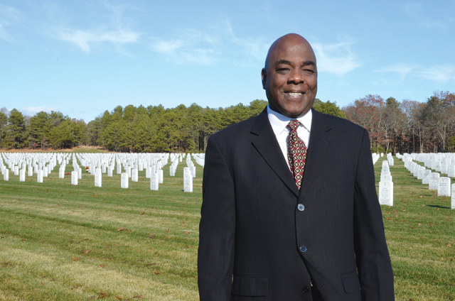 Larry Williams at Calverton National Cemetery