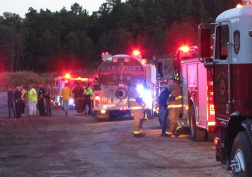 Firefighters battle Calverton mulch fire - Riverhead News Review Archives