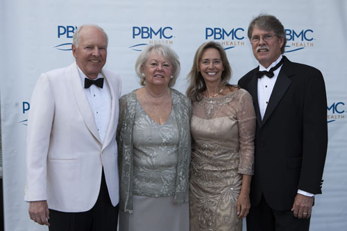 Benefactors Emilie and Mike Corey, left, with Sherry Patterson, Chair of the Board of Directors, and husband Steve. (Credit: Katharine Schroeder)