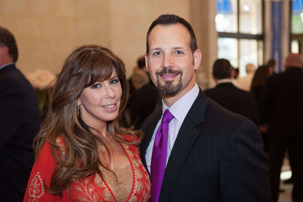 Kathy Rose of PBMC's skilled nursing facility with Frank Romano.