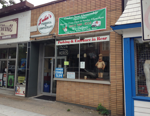 PAUL SQUIRE PHOTO | Julia's Pizza on West Main Street.