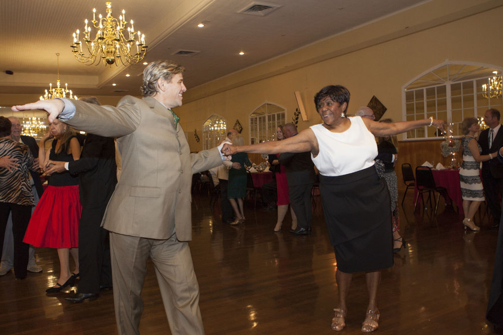 Dancers enjoy the music.