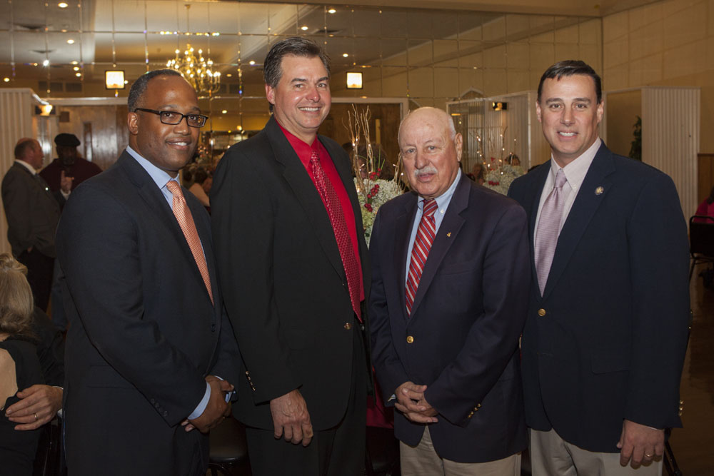 Legislator DuWayne Gregory, legislator Al Krupski, Senator Kenneth LaValle, and assemblyman Anthony Palumbo.
