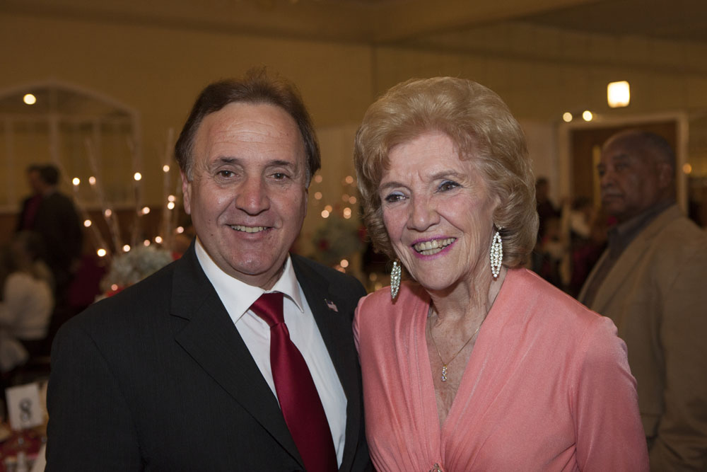 NYS Assembly candidate Tom Schiliro with Irene Pendzick.