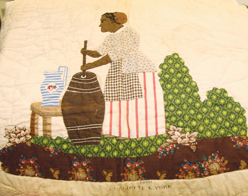 BARBARAELLEN KOCH PHOTO The Woodhull's of Wading River quilt, made by Charlotte York in 1843 and completed in 1850.