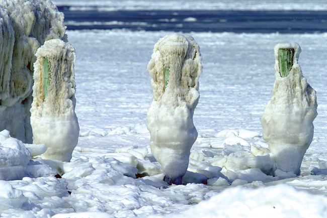 This winter has brought record low temperatures to Long Island, according to the National Weather Service. If the cold weather continues at this pace through Saturday, meteorologists said, this month will be the coldest February on record. (Credit: Jerry McGrath)