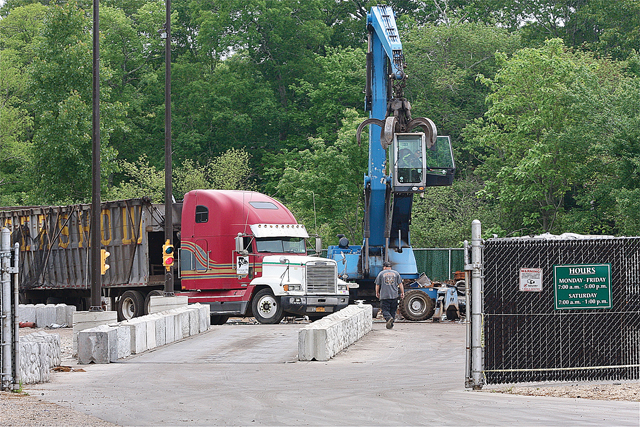 iverhead officials say they're moving forward with a lawsuit against Gershow Recycling's operation on Hubbard Avenue, even though the most outspoken of the neighbors who have complained about noise and other alleged issues at the site says he has a medical condition and no longer wants to be part of the case. (Credit: Barbaraellen Koch, file)