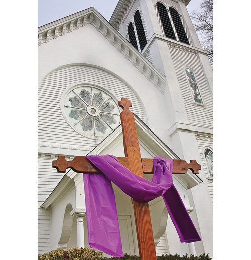 Riverhead United Methodist Church on East Main Street. (Credit: Barbaraellen Koch)