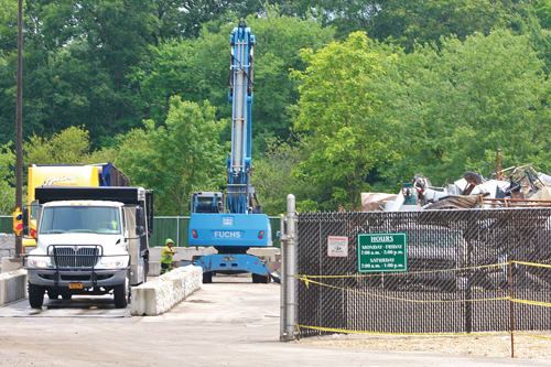 BARBARAELLEN KOCH PHOTO  |  Neighbors have been complaining about noise and ground shaking near Gershow Recycling on Hubbard Avenue.