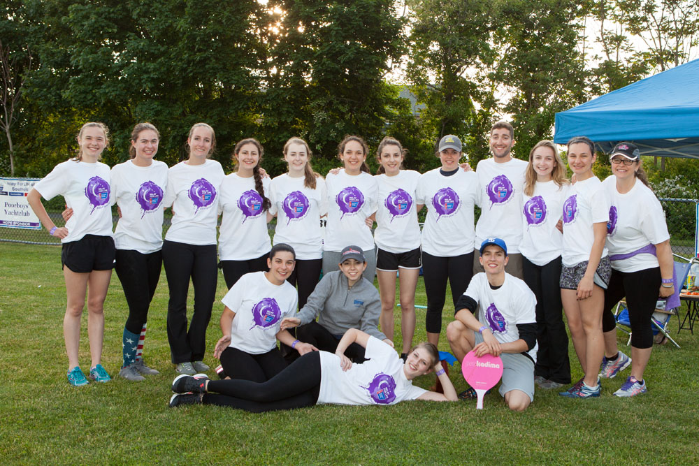 The Shelter Island National Honor Society team with their leader Janine Mahoney, far right. (Credit: Katharine Schroeder)