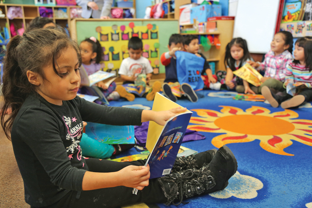Each Head Start student will have multiple opportunities to take home a backpack filled with new books. (Credit: Krysten Massa)