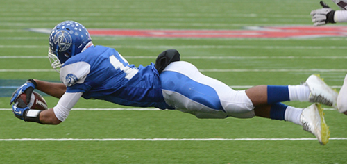 Riverhead football player Jaron Greenidge 120112