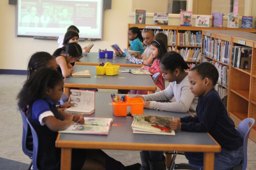 JENNIFER GUSTAVSON FILE PHOTO | This new research area at Phillips Avenue Elementary School was unveiled in March. The Riverhead school board is expected to receive an update about the district's capital improvement projects Tuesday night.
