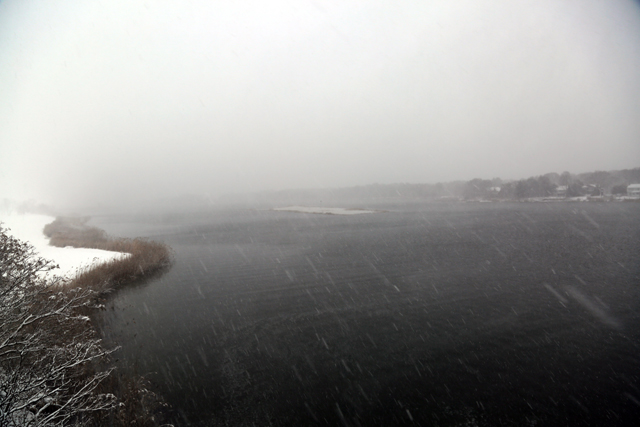 Route 105 bridge around 10 a.m.