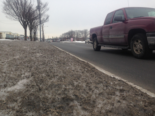 Forty businesses were cited this week for failing to clear their sidewalks. (Credit: Joseph Pinciaro)