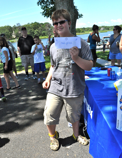 Chase Wanat, 10, of Flanders took home first prize — $100 cash. 