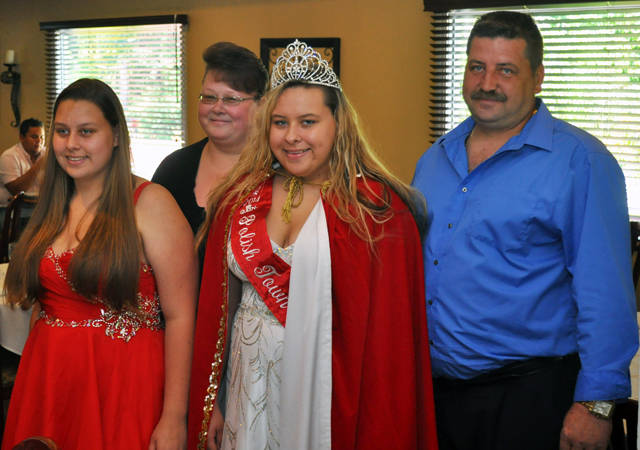 The Sadowski family: (from left) Alicia, Mariola, Anna and Krzysztof.