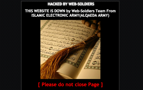 CACHE PHOTO | The animal hospital's website contained messages promoting Islam.