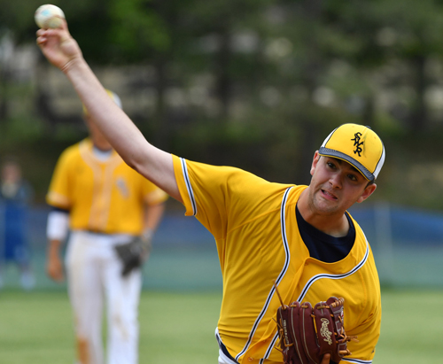 Shoreham-Wading River baseball player Zach White 052116