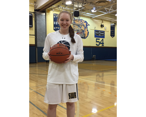 Shoreham-Wading River basketball player Mackenzie Zajac