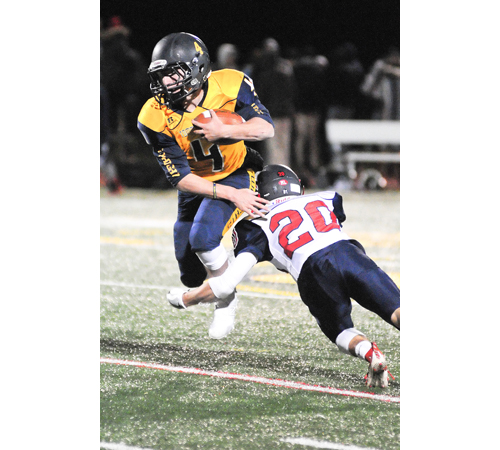 Shoreham-Wading River football player Chris Gray 111416