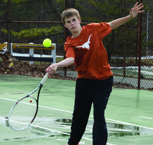 ROBERT O'ROURK PHOTO | Shoreham-Wading River's Chris Kuhnle, a freshman in his third varsity year, fell one win shy of qualifying for the state tournament in 2012.