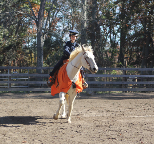 JENNIFER GUSTAVSON PHOTO | Sarah McCombe riding Malvin at Sleepy Hollow Cattle Ranch in Riverhead.