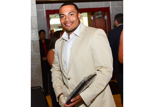 ROBERT O'ROURK FILE PHOTO | Miguel Maysonet of Riverhead was named Stony Brook University's Co-Male Athlete of the Year on Wednesday night.