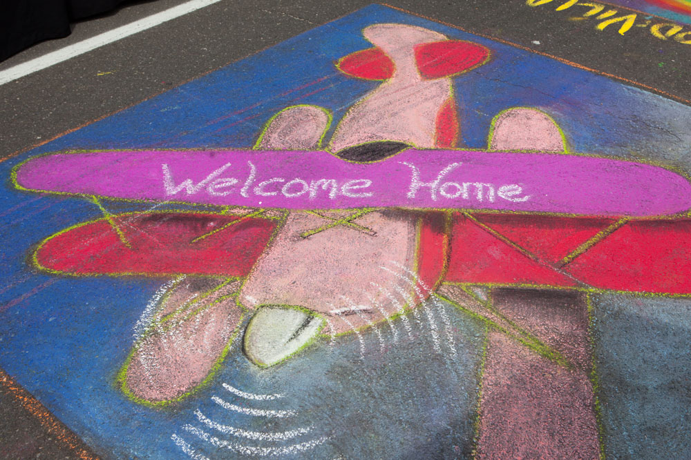 A completed painting.